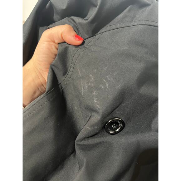 Authentic Burberry Brit Black Wool Lined Trench Jacket Coat IT 42 US 8 - Picture 9 of 11